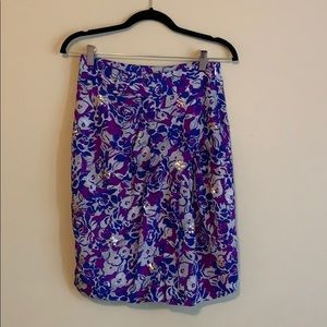 Blue and Purple Skirt from Anthropologie